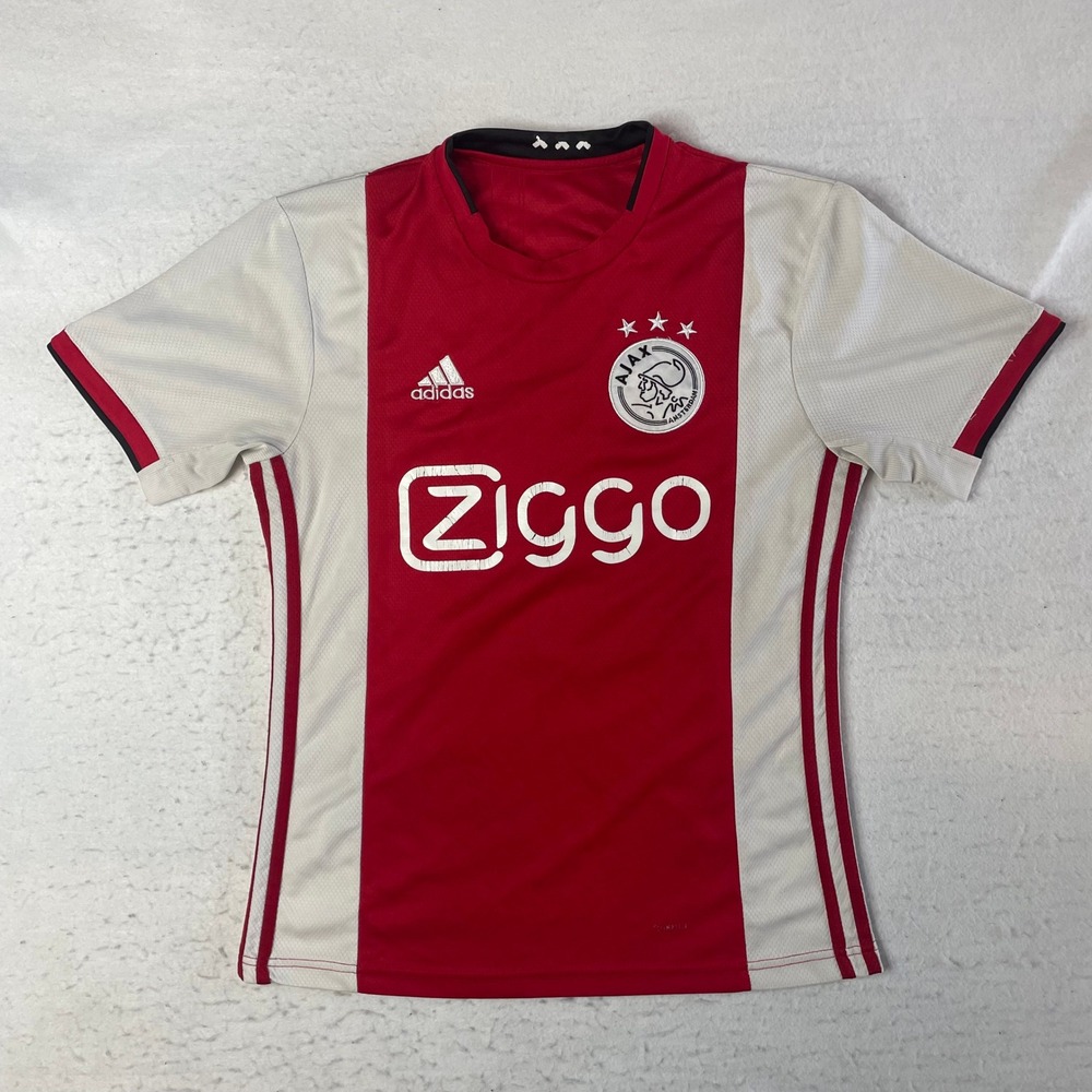 Adidas Ajax Amsterdam Jersey Mens Medium Red White Danilinho 11 Soccer